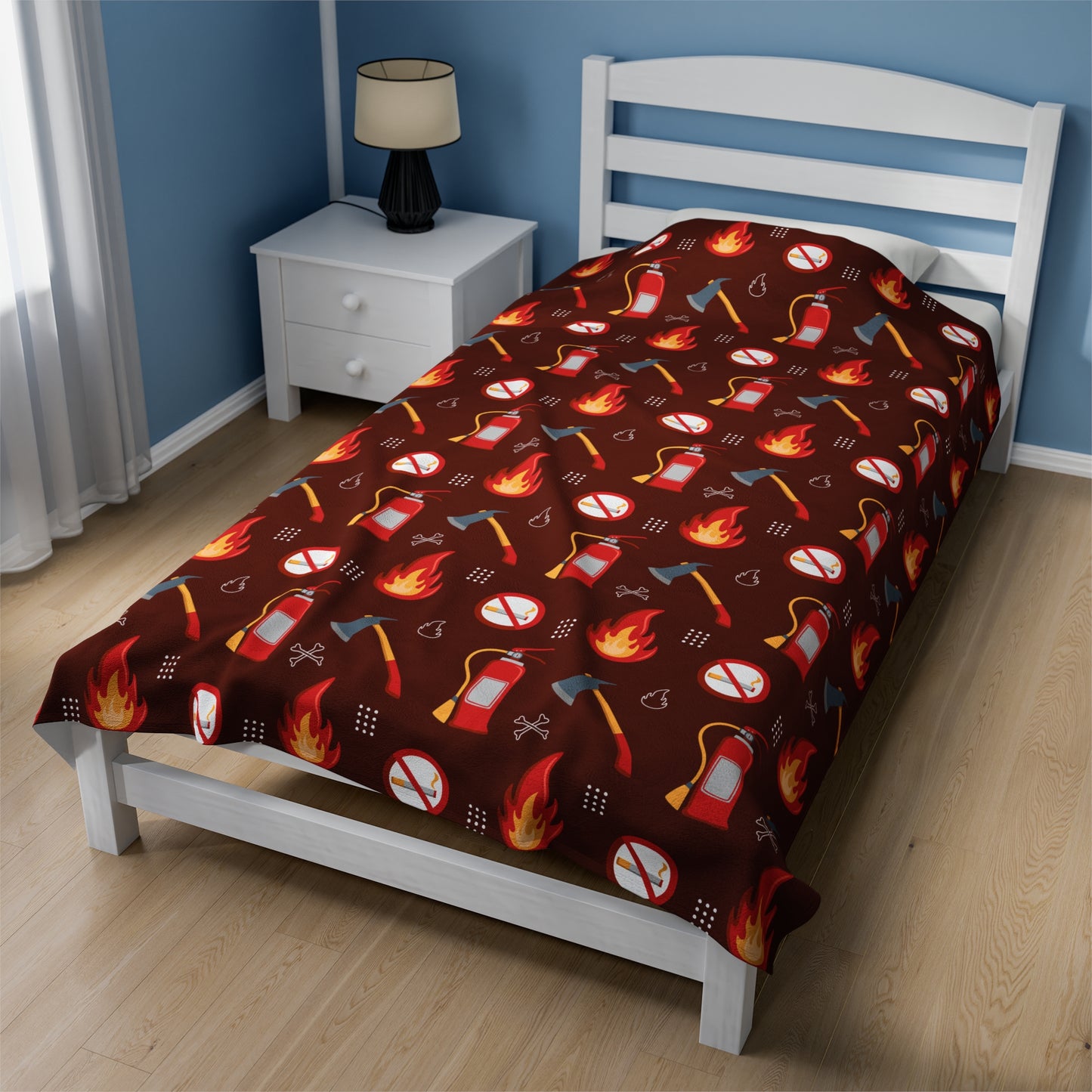 Junior Firefighter - Design C - Plush Blanket