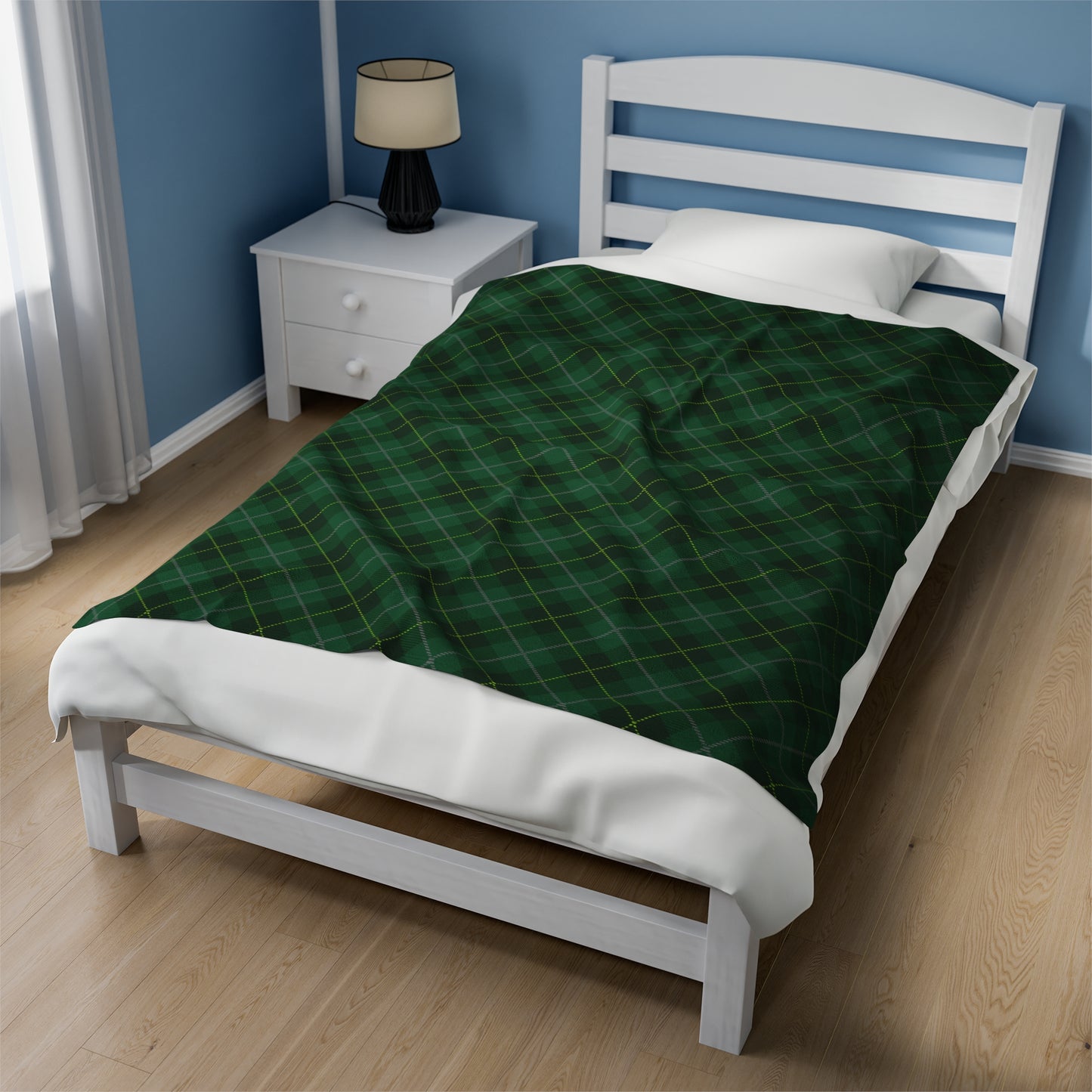 Firefighter Tartan Plush Blanket