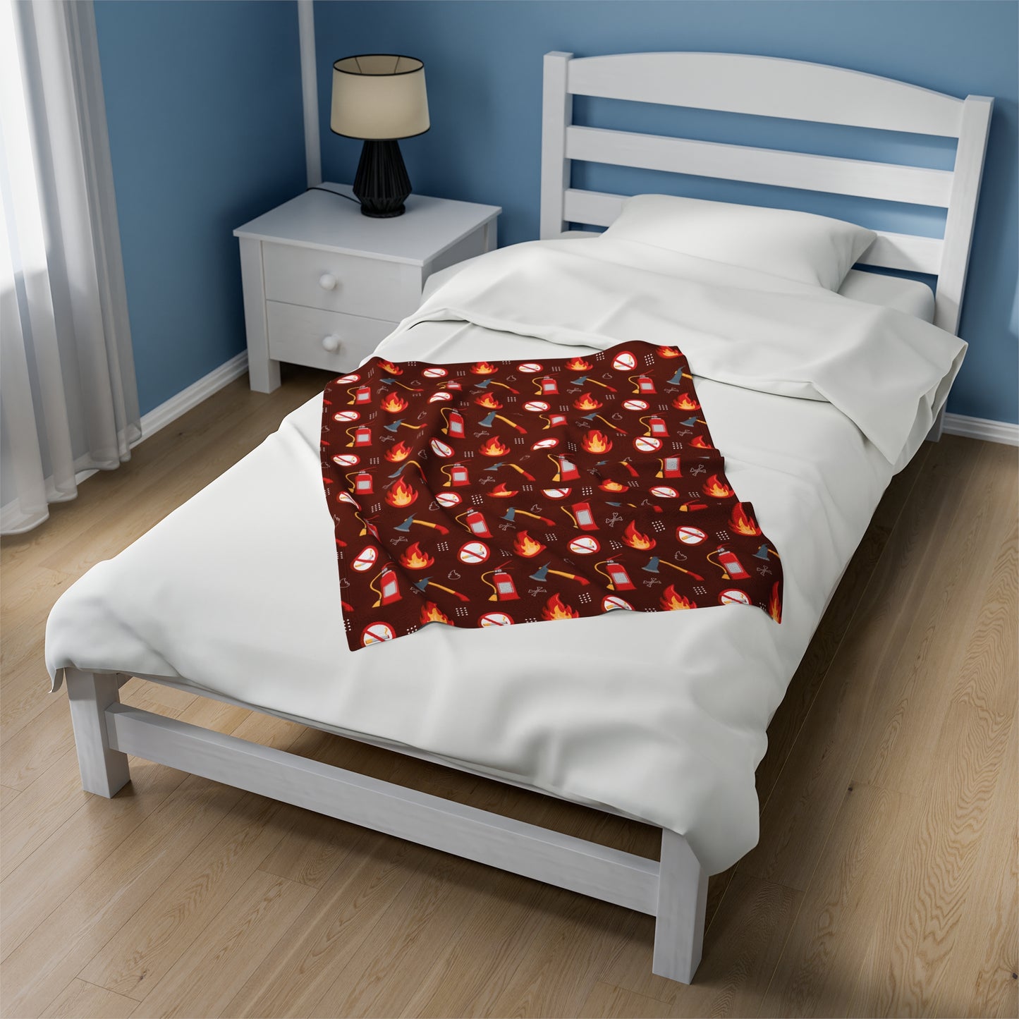 Junior Firefighter - Design C - Plush Blanket