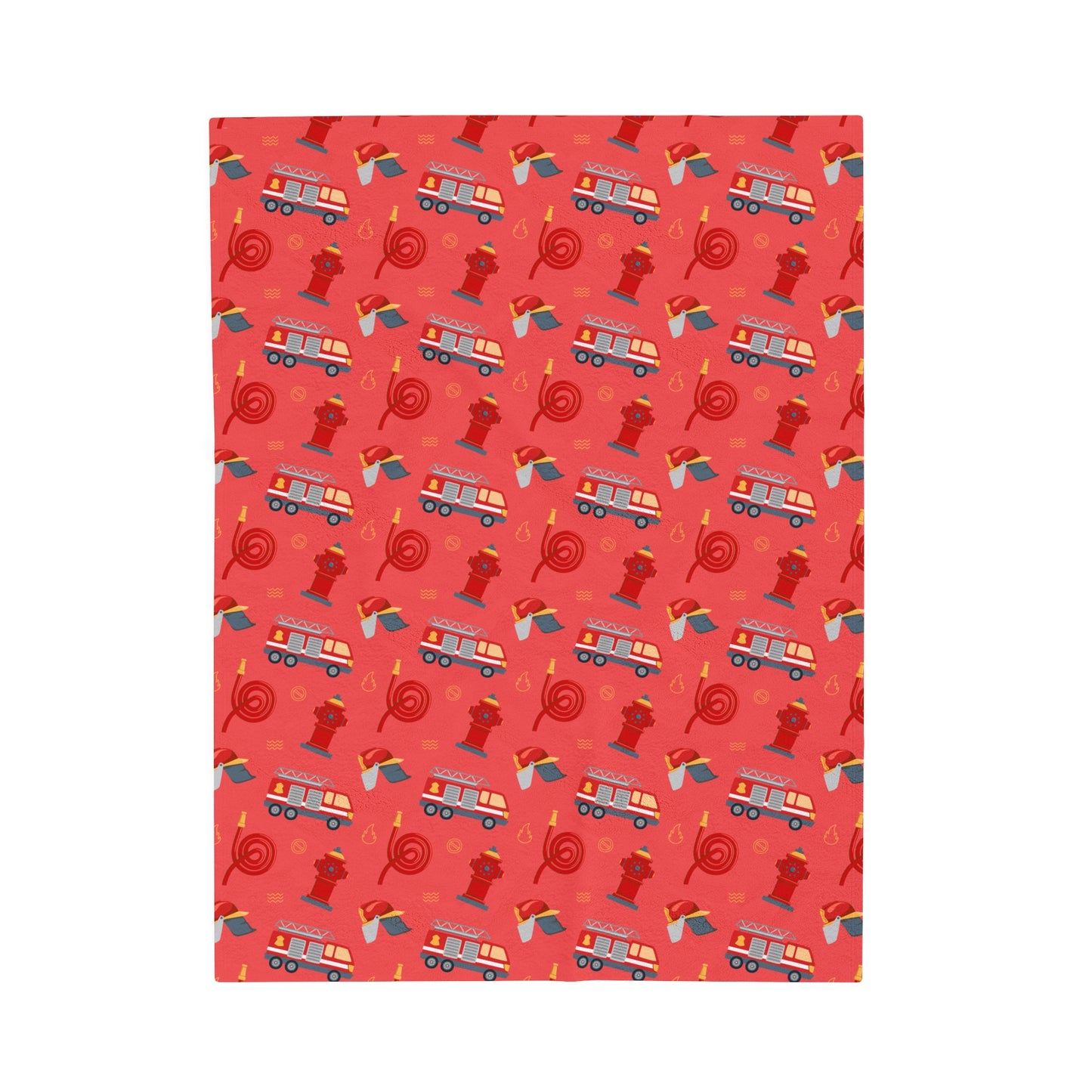 Junior Firefighter - Design B - Plush Blanket
