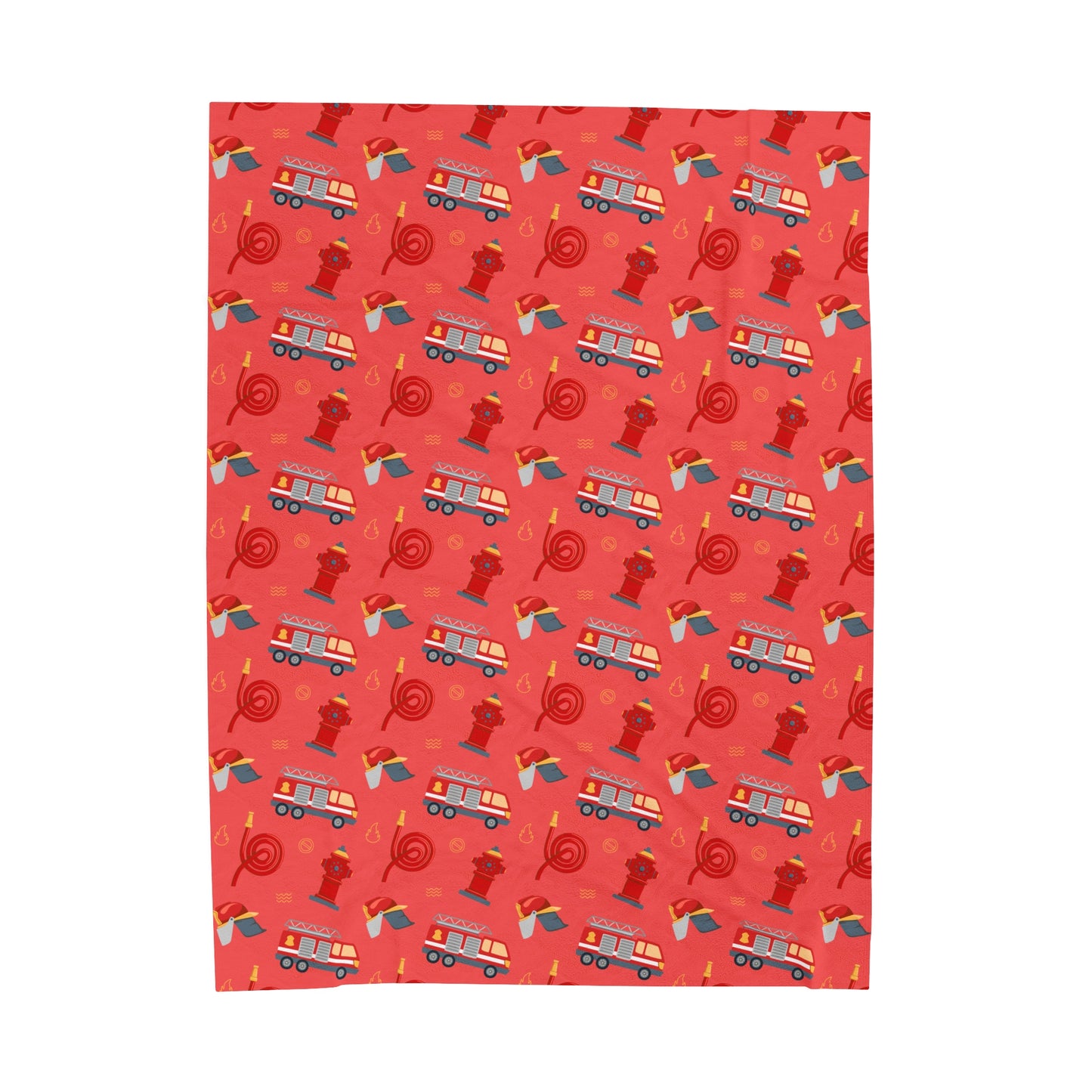 Junior Firefighter - Design B - Plush Blanket