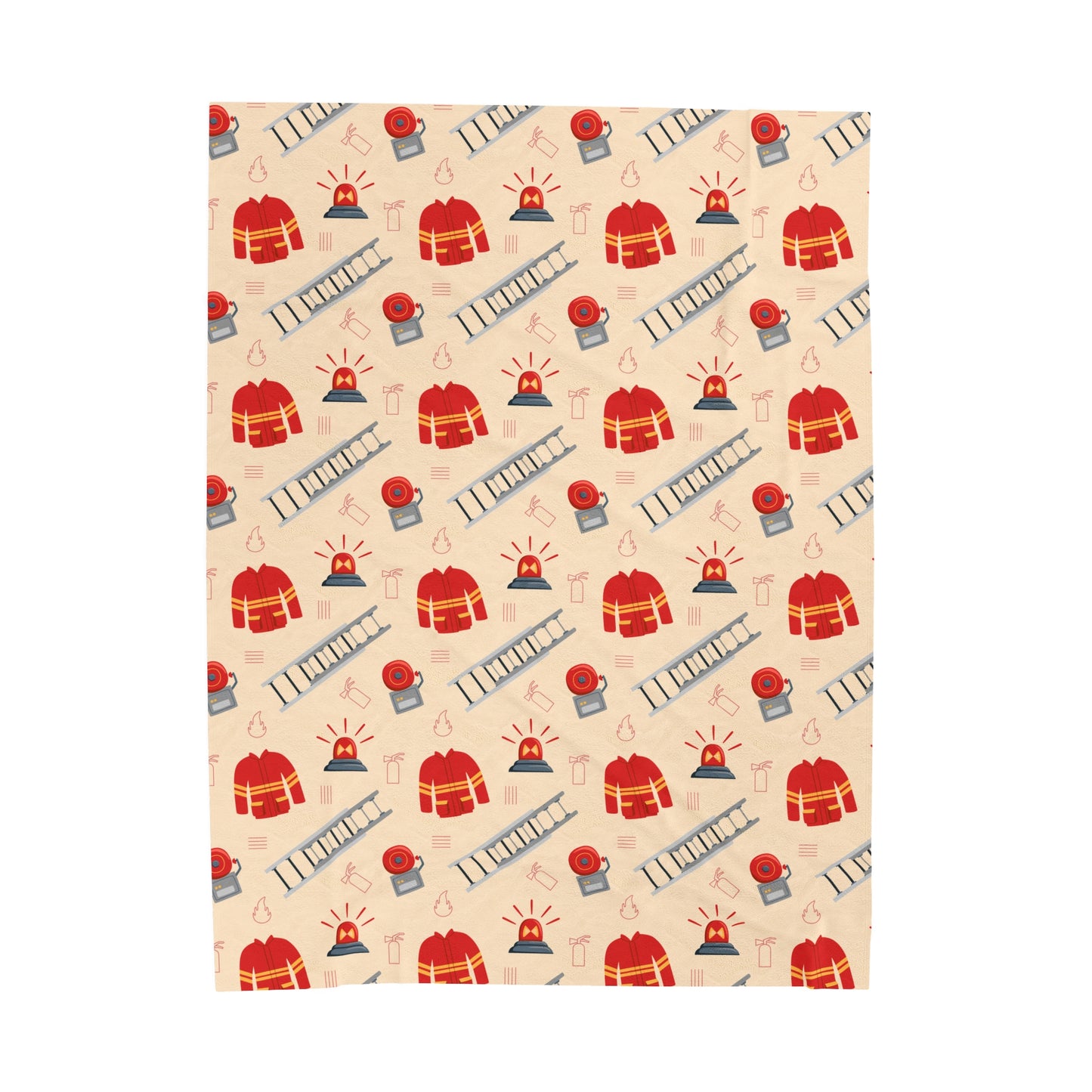 Junior Firefighter - Design A - Plush Blanket