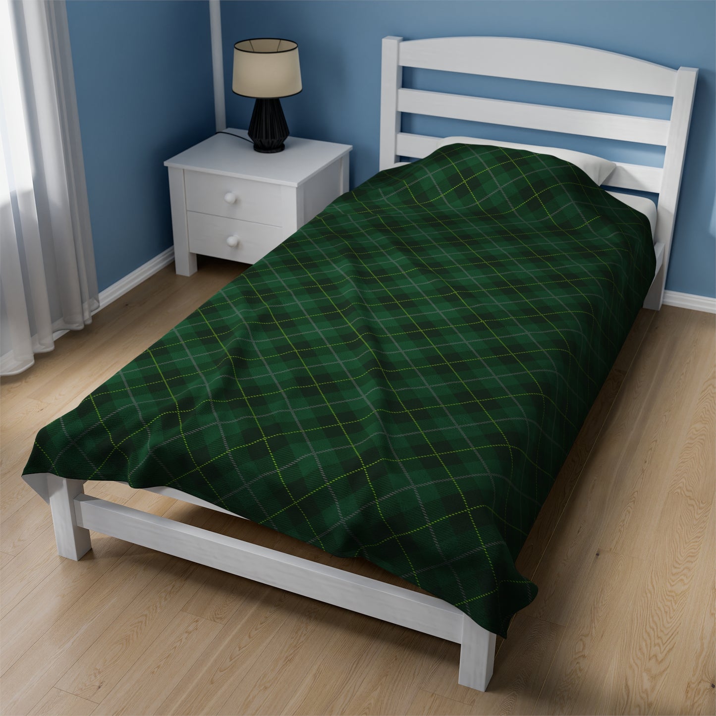 Firefighter Tartan Plush Blanket