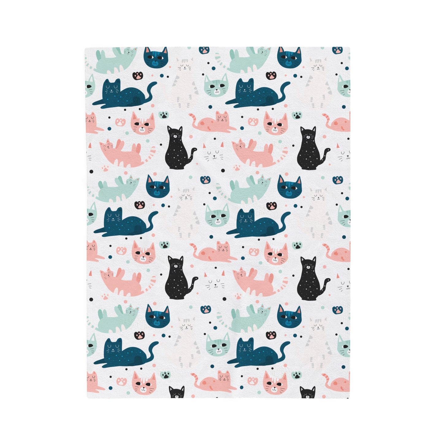 Beautiful Cat Velveteen Plush Blanket