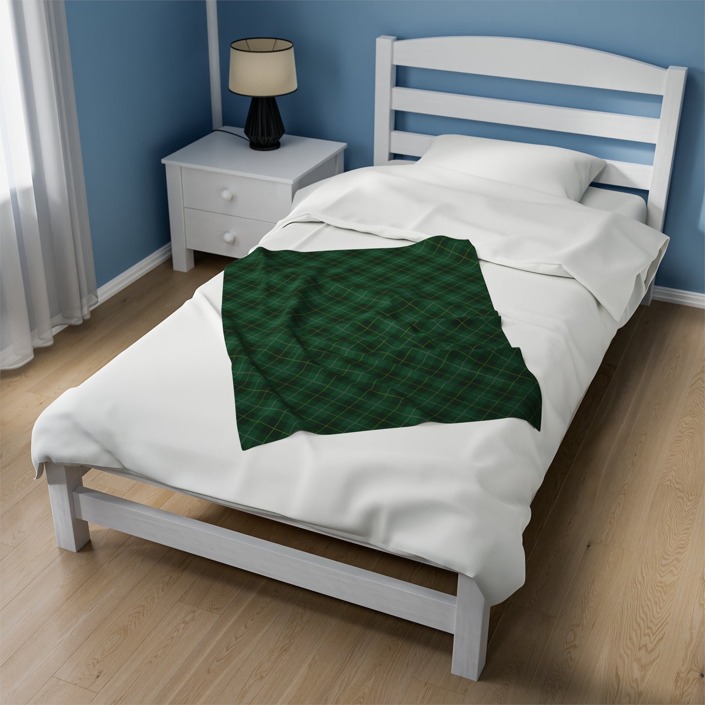 Firefighter Tartan Plush Blanket