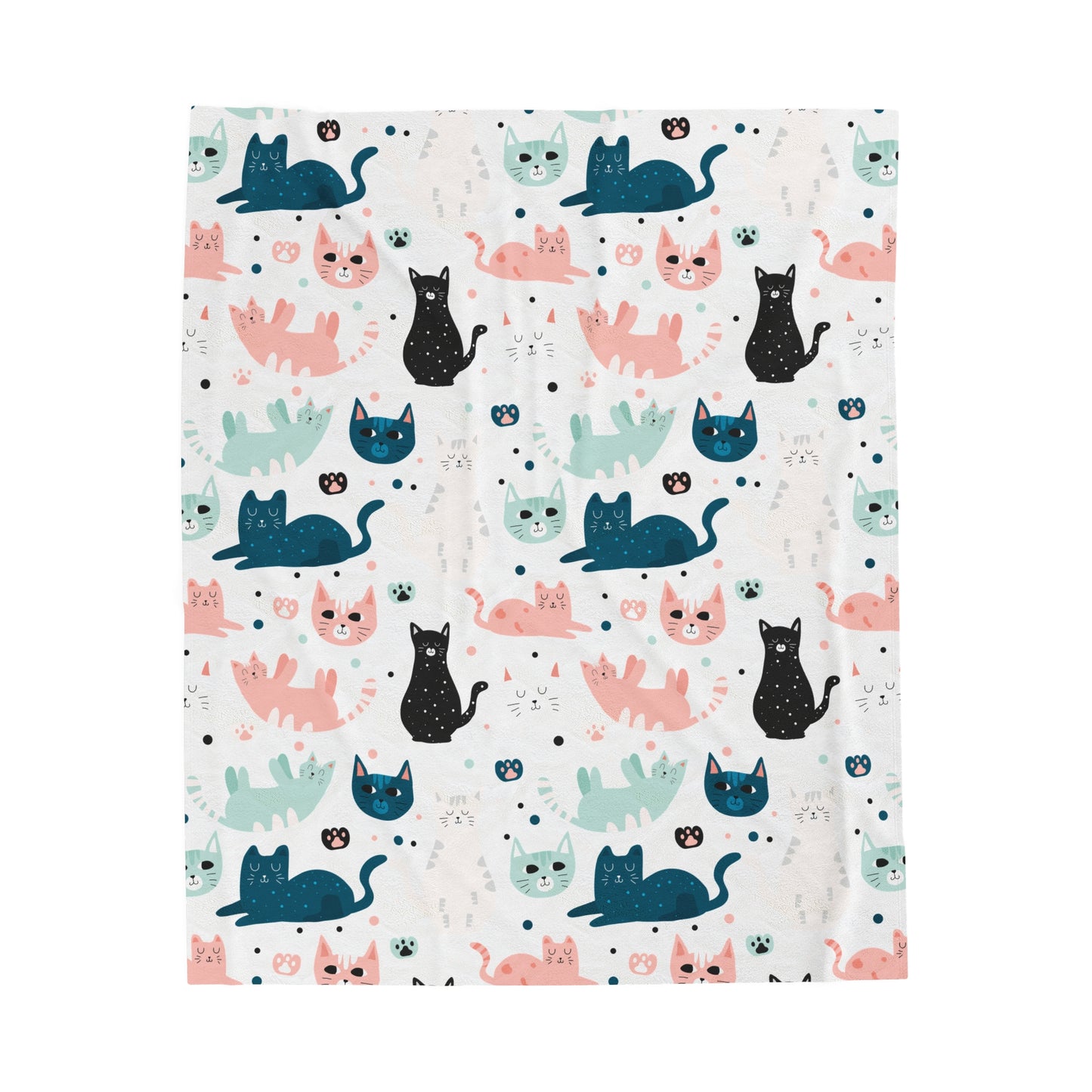 Beautiful Cat Velveteen Plush Blanket