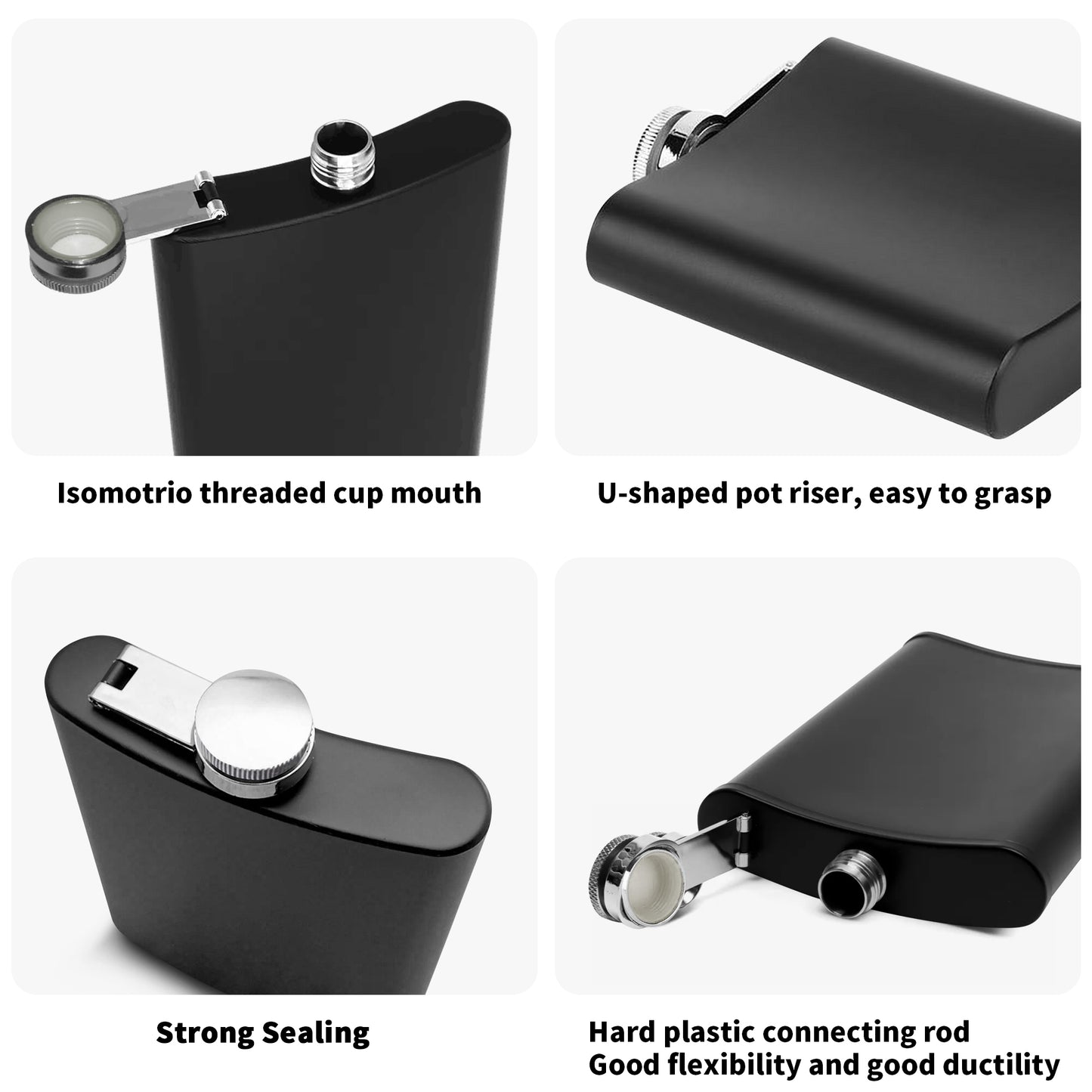 Incognito 7oz Black Stainless Steel with A Gift Box