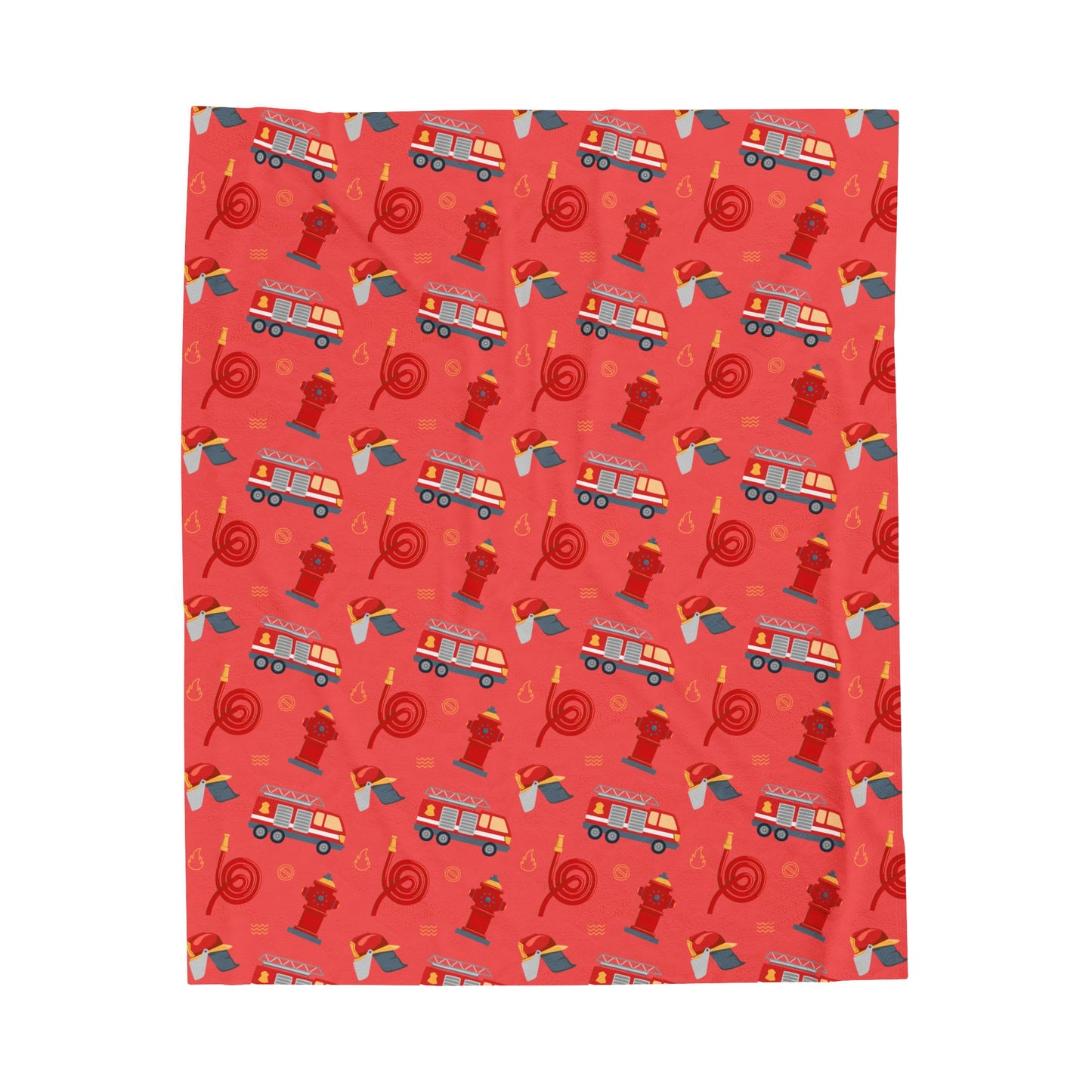 Junior Firefighter - Design B - Plush Blanket