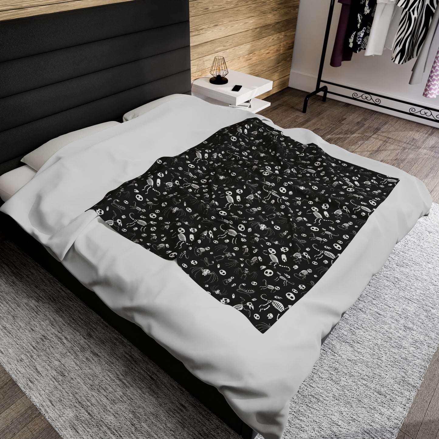 Halloween Skeleton Plush Blanket