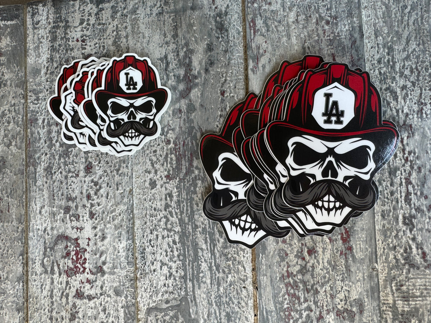 LA Mustache sticker