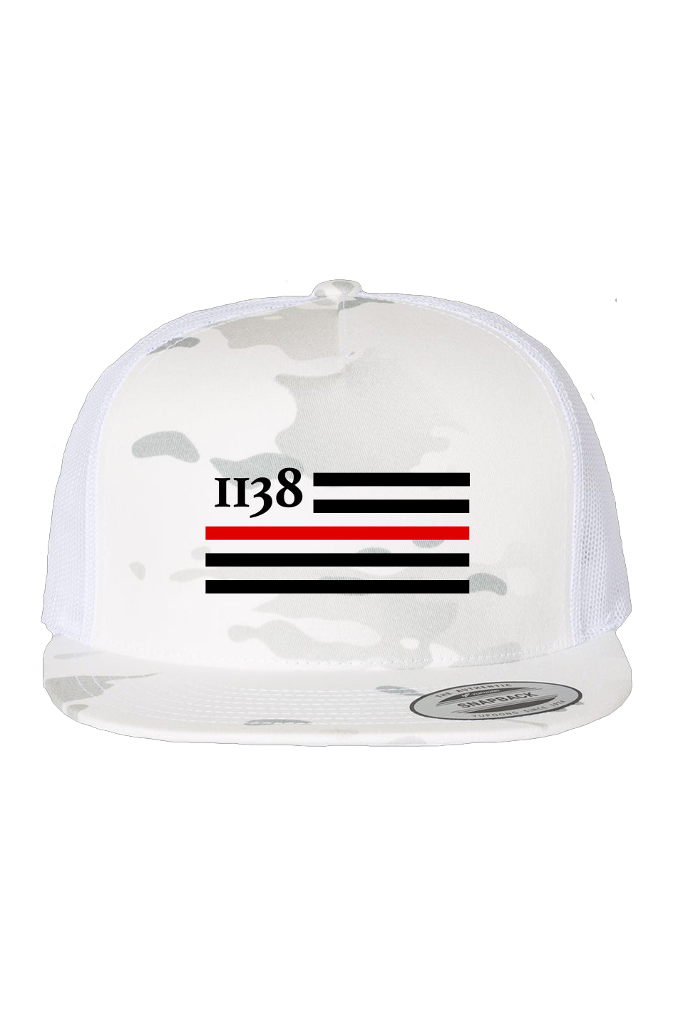 1138 Flag Multicam Alpine/ White Trucker Cap