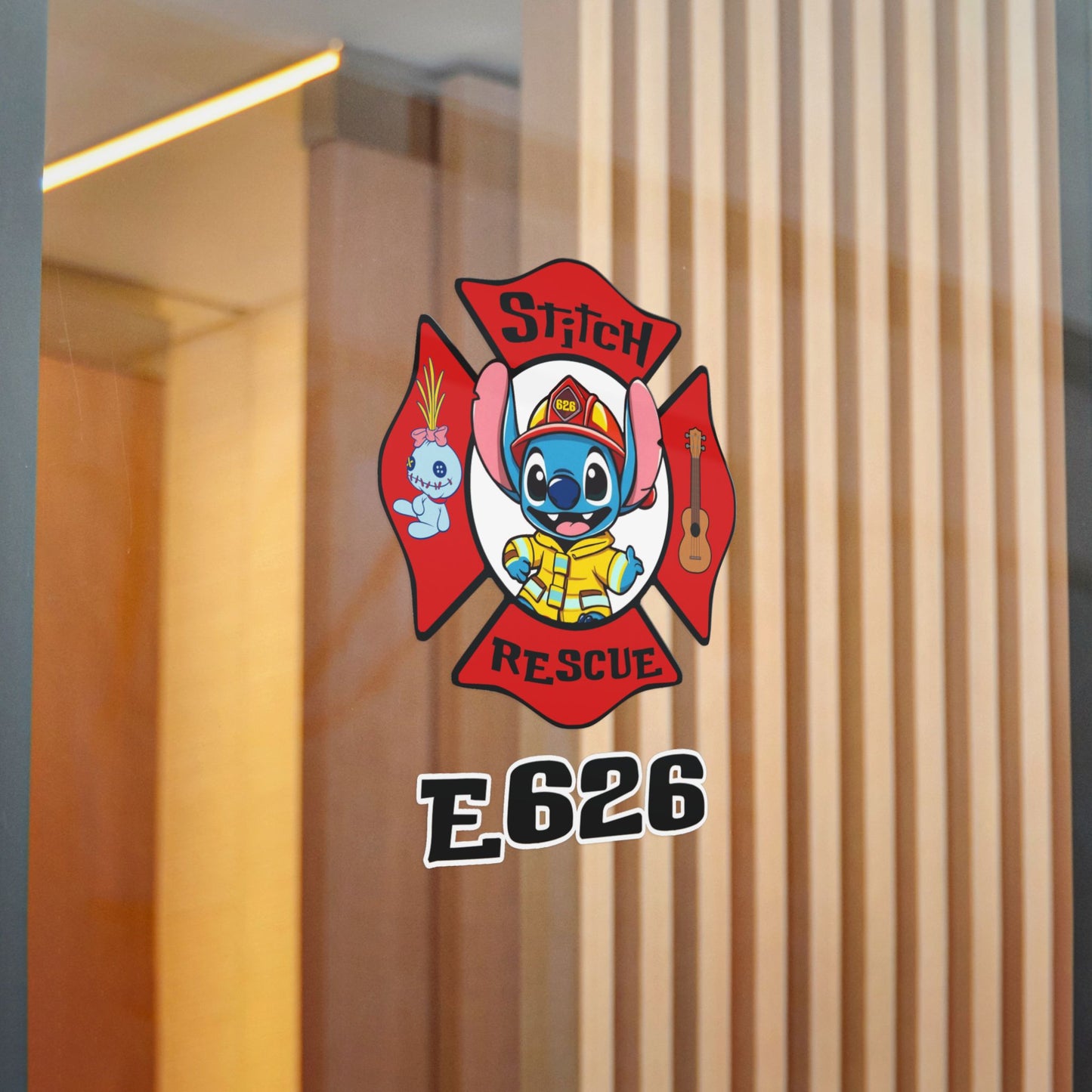 Die-Cut Stickers - Stitch Rescue Design for Disney Fans