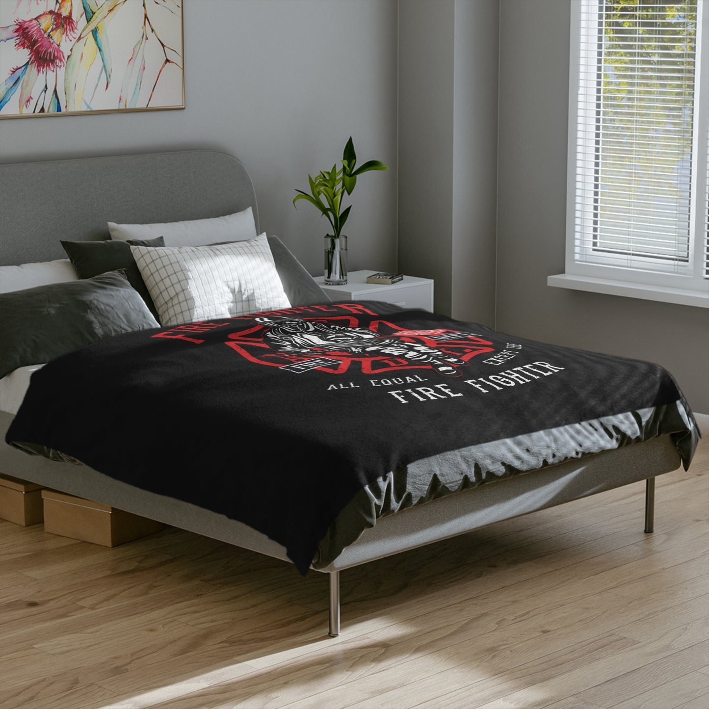 Fire Fighter Microfiber Blanket