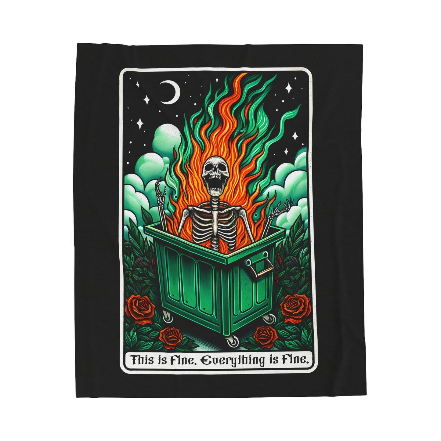 Dumpster Fire Plush Blanket