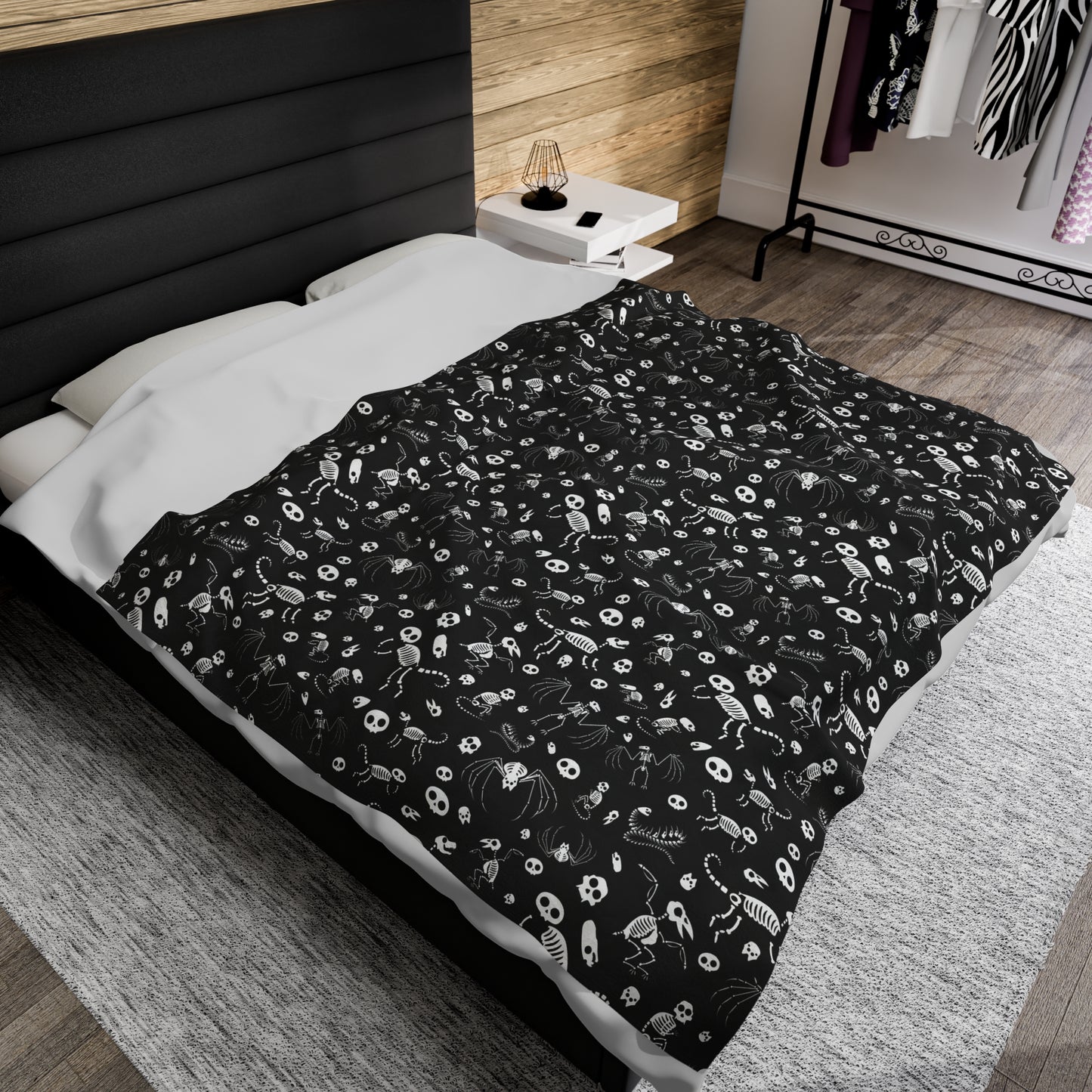 Halloween Skeleton Plush Blanket