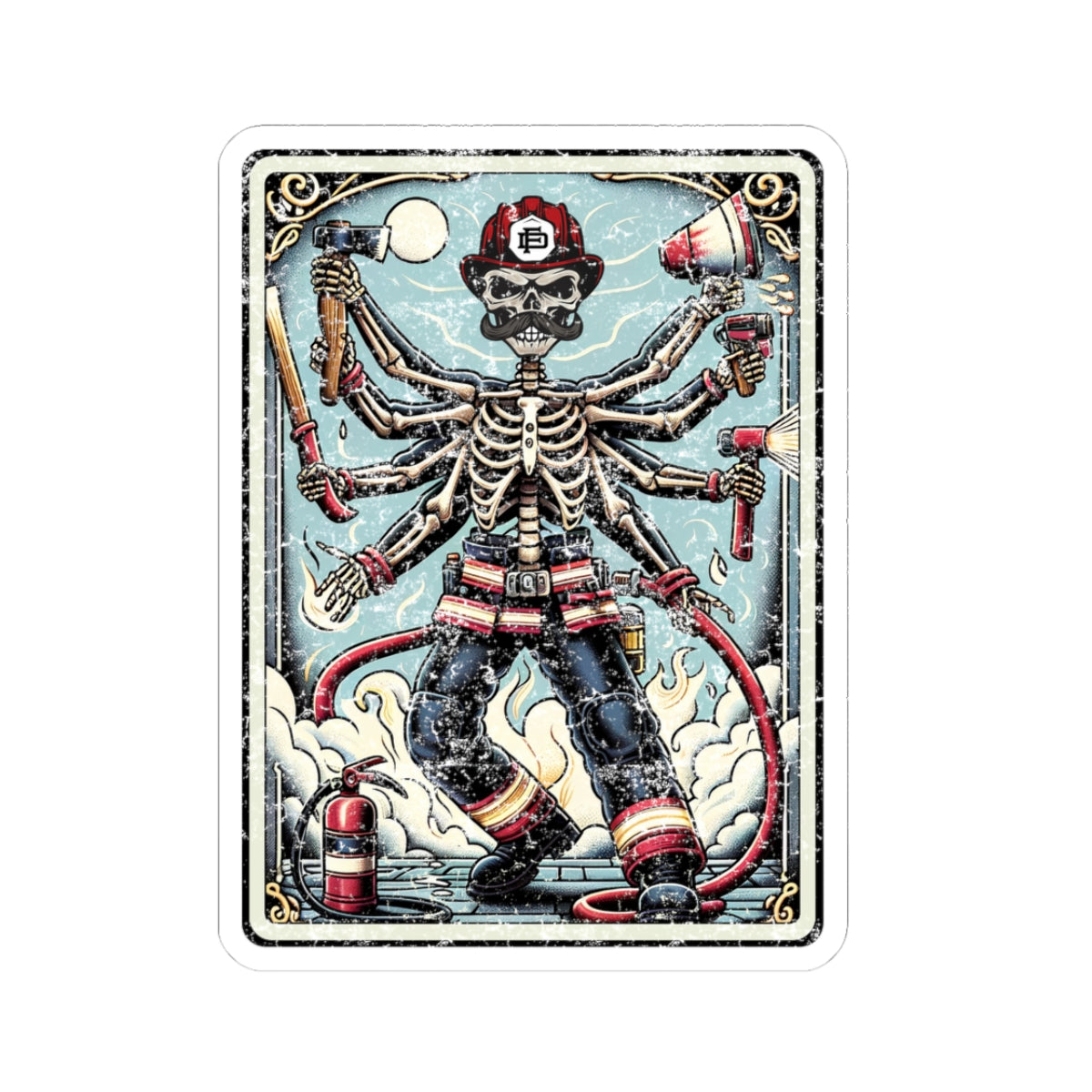 Mustache Tarot Stickers
