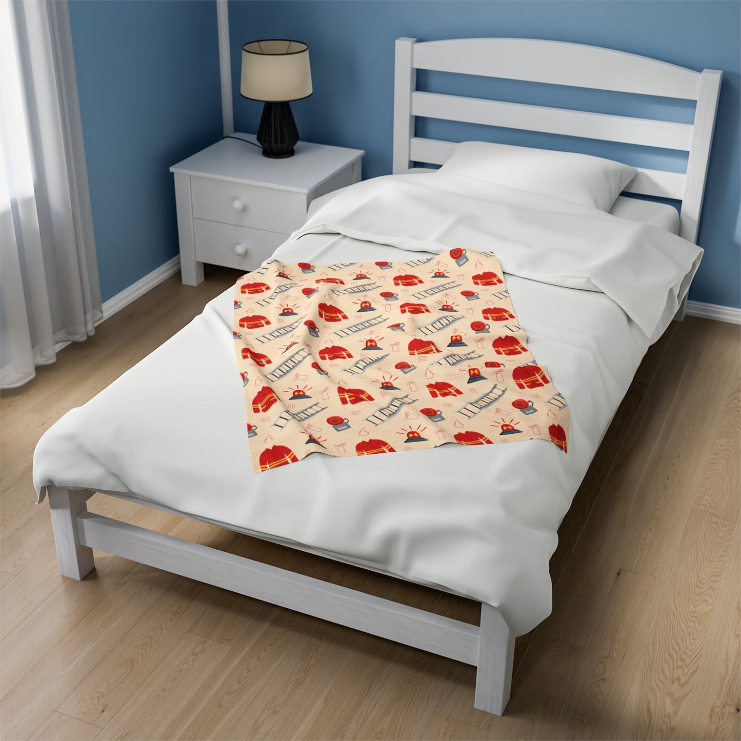 Junior Firefighter - Design A - Plush Blanket