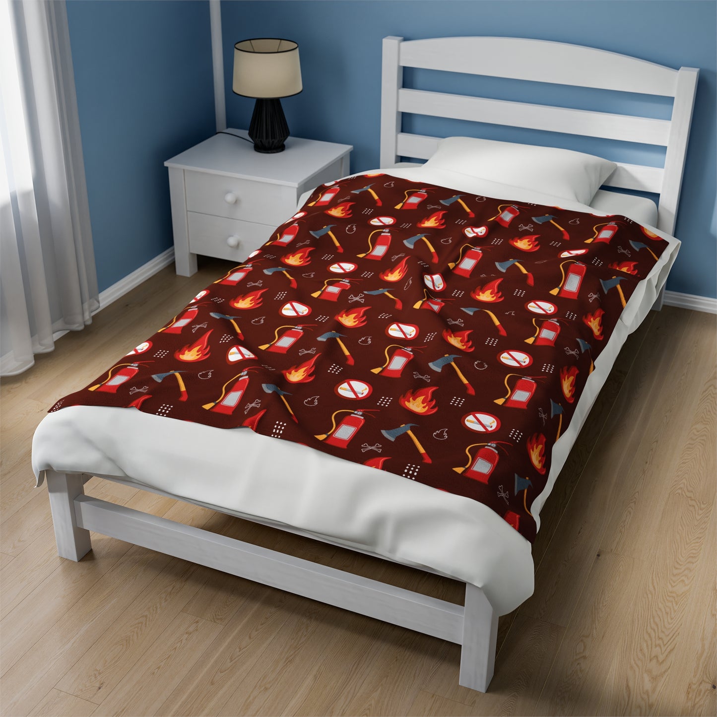 Junior Firefighter - Design C - Plush Blanket