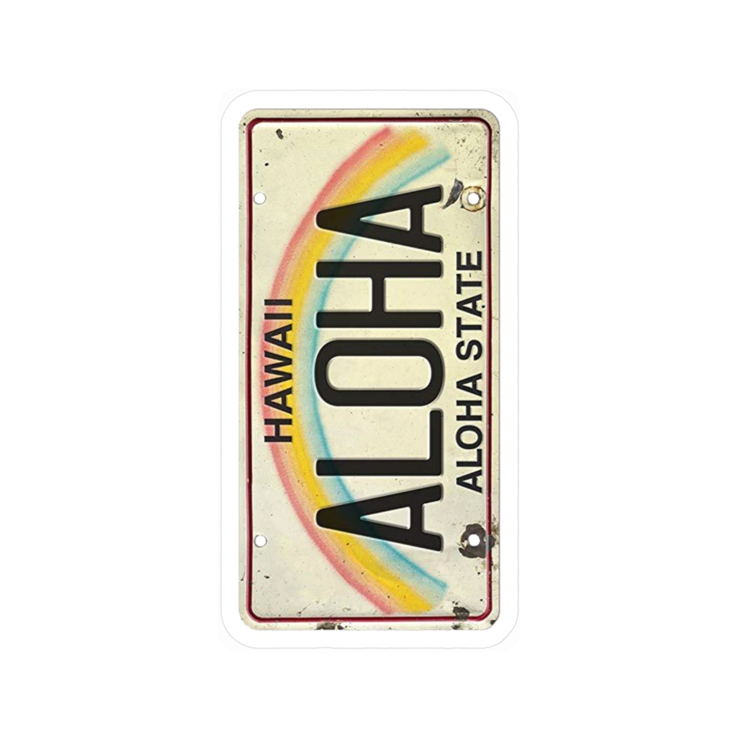 Vintage Aloha Hawaii Kiss-Cut Vinyl Decals - Perfect for Home and Travel Decor