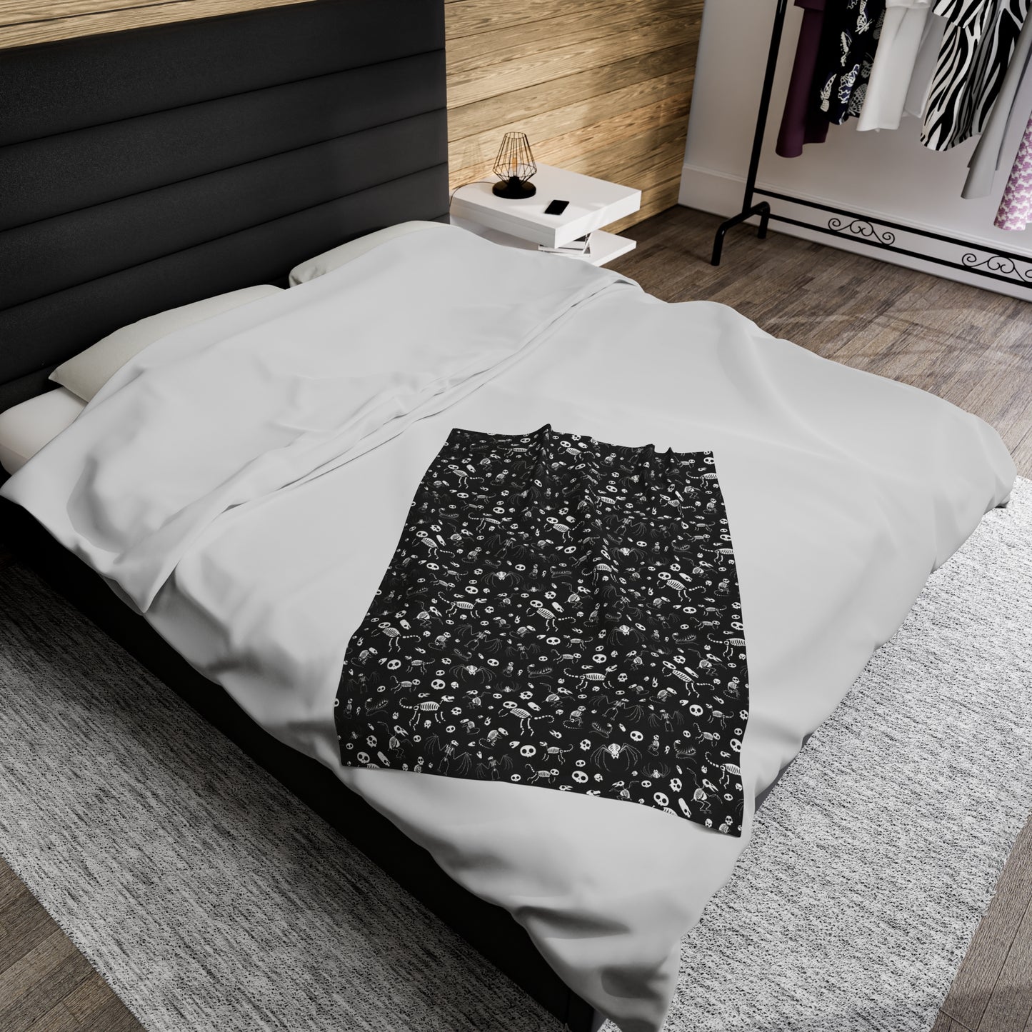 Halloween Skeleton Plush Blanket