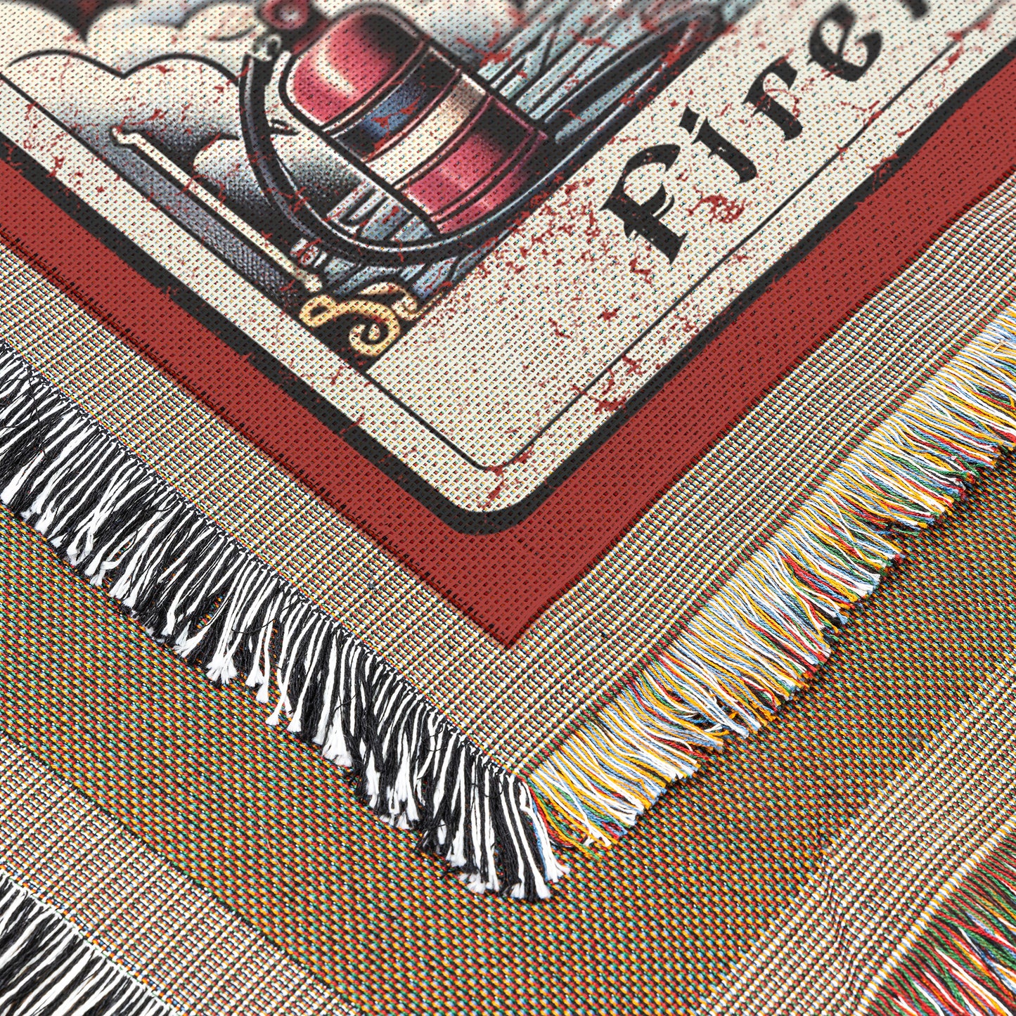 Firefighter Tarot Card Blanket