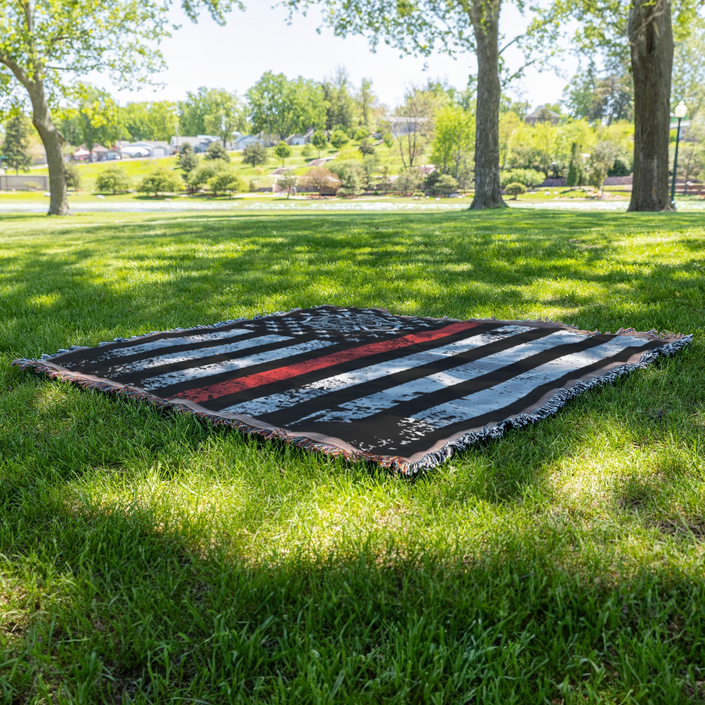 Woven - Thin Red Line Firefighter Blanket