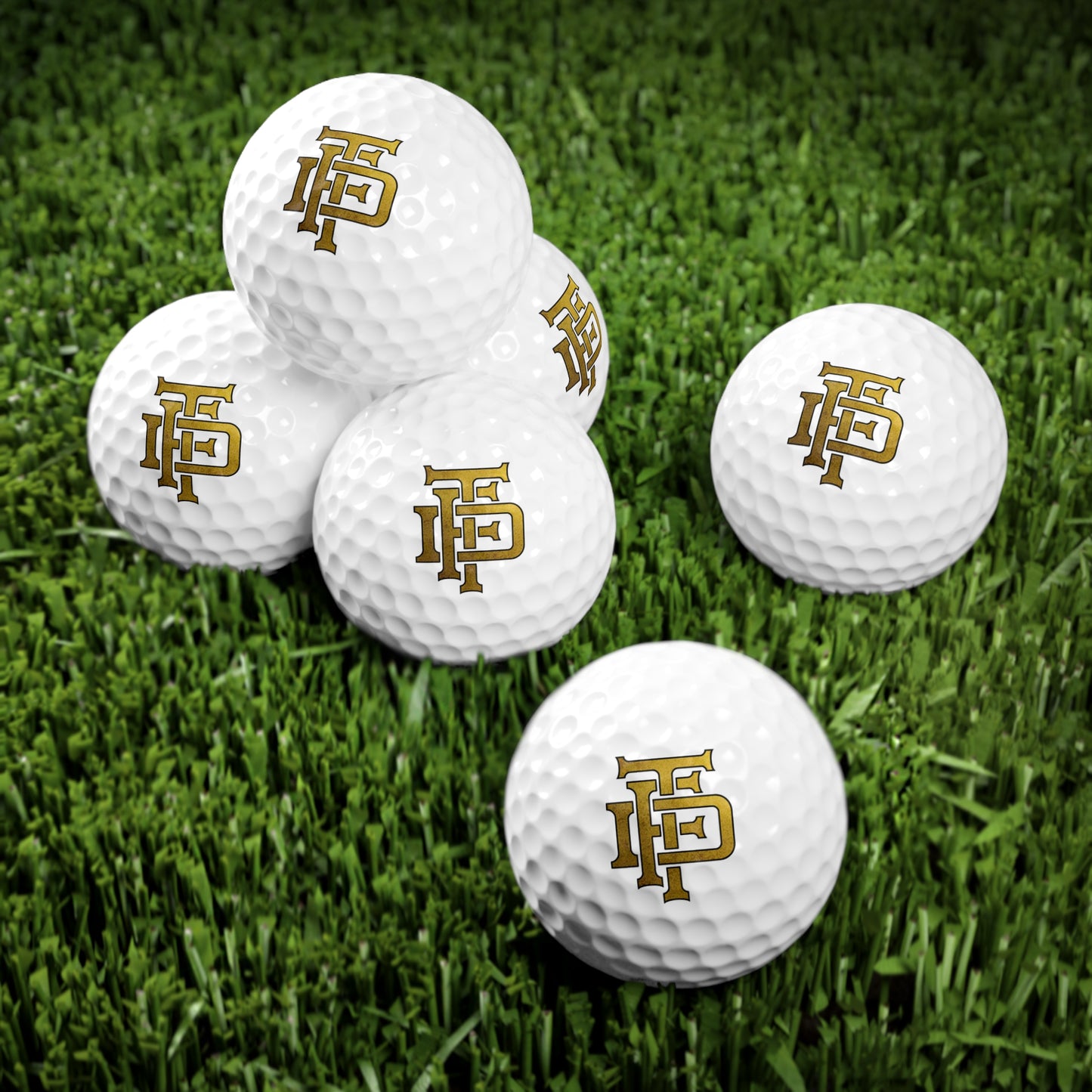 TFD Goldleaf Scramble Golf Balls, 6pcs