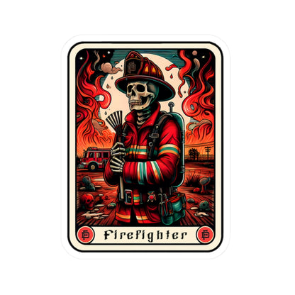 Firefighter Skeleton Stickers