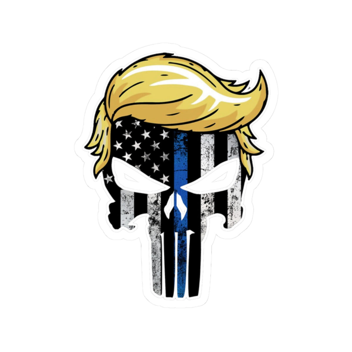 Trump Punisher - Blue Sticker