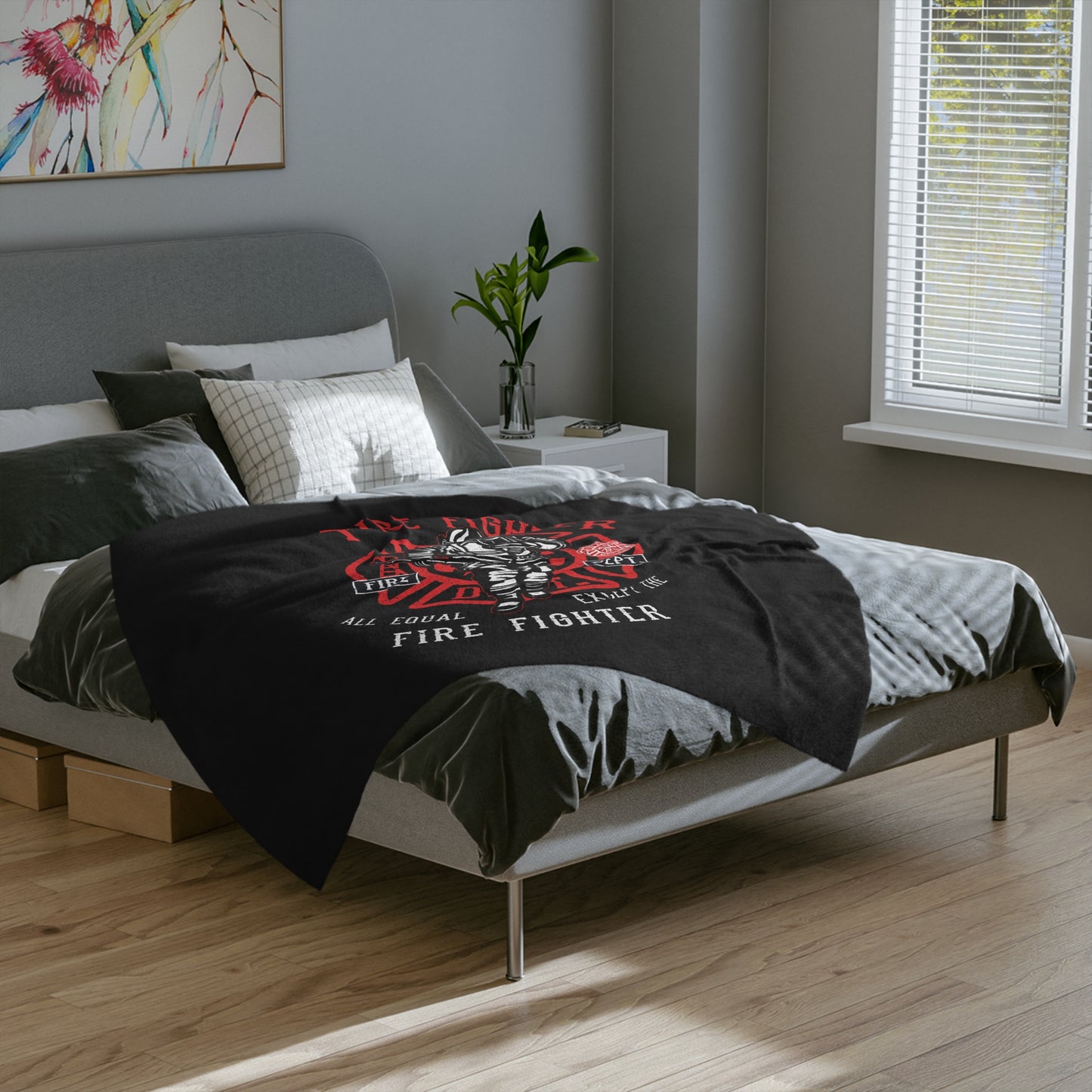 Fire Fighter  Microfiber Blanket