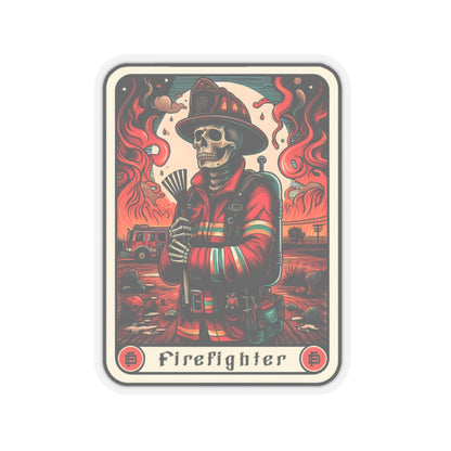 Firefighter Skeleton Stickers