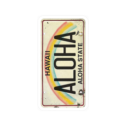 Vintage Aloha Hawaii Kiss-Cut Vinyl Decals - Perfect for Home and Travel Decor