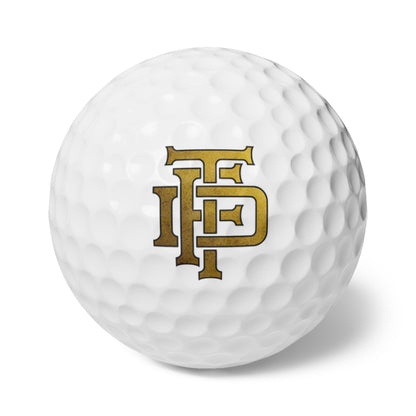 TFD Goldleaf Scramble Golf Balls, 6pcs